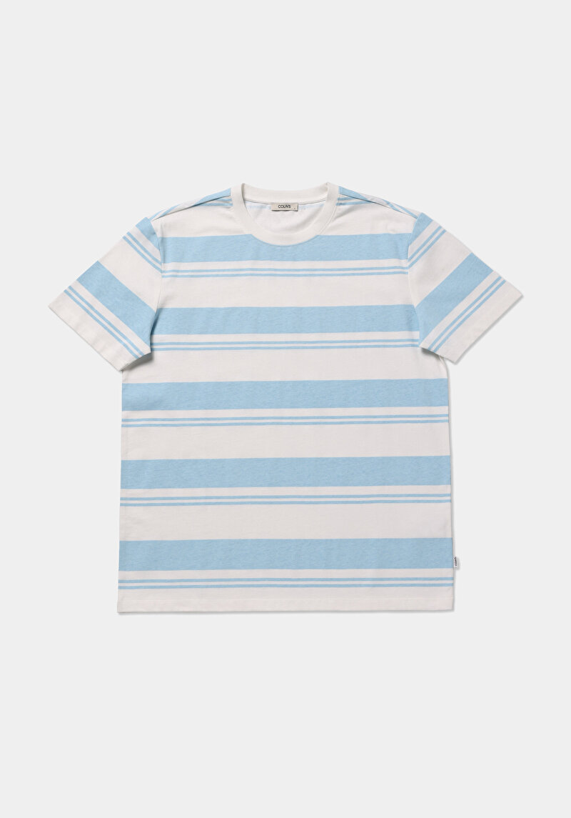 Зображення Футболка З Коротким Рукавом Чоловіча Блакитна