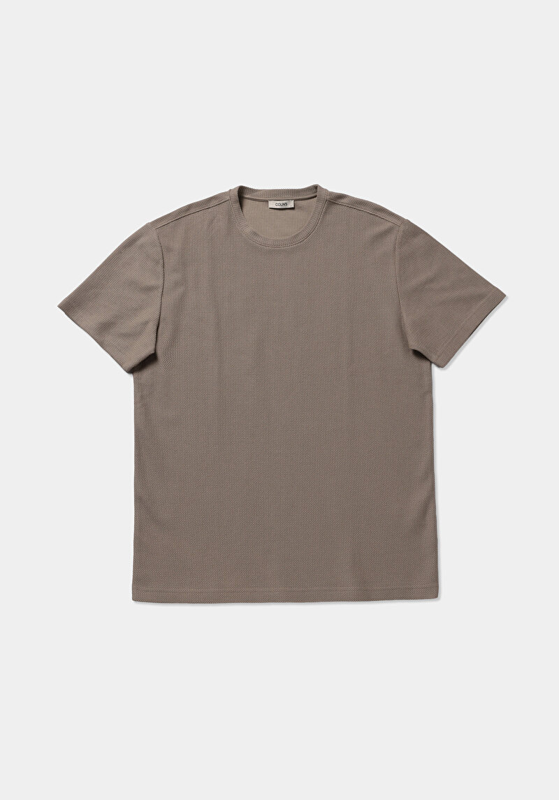 Зображення Футболка З Коротким Рукавом Чоловіча Бежева