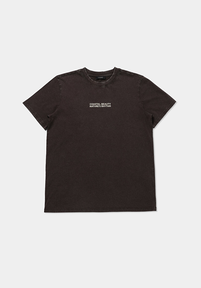 Зображення Футболка З Коротким Рукавом Жіноча Коричнева