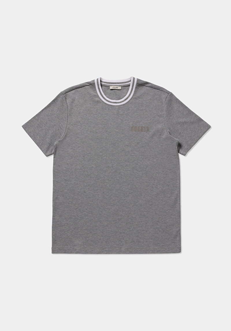 Зображення Футболка З Коротким Рукавом Чоловіча Сіра