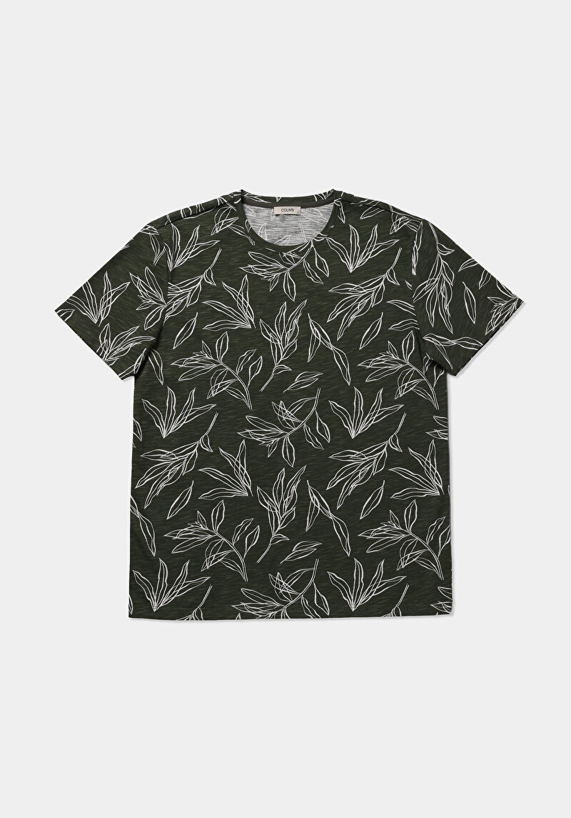 Зображення Футболка З Коротким Рукавом Чоловіча Зелена