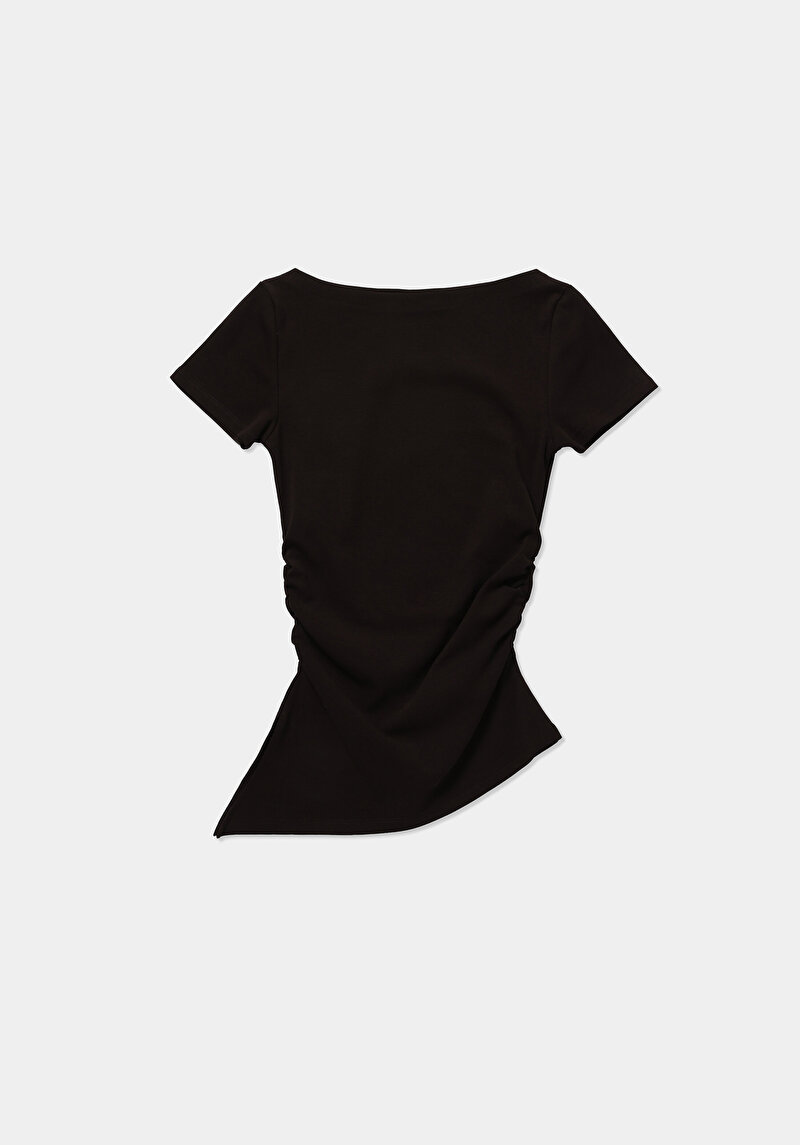 Зображення Блуза З Коротким Рукавом Жіночий Коричнева