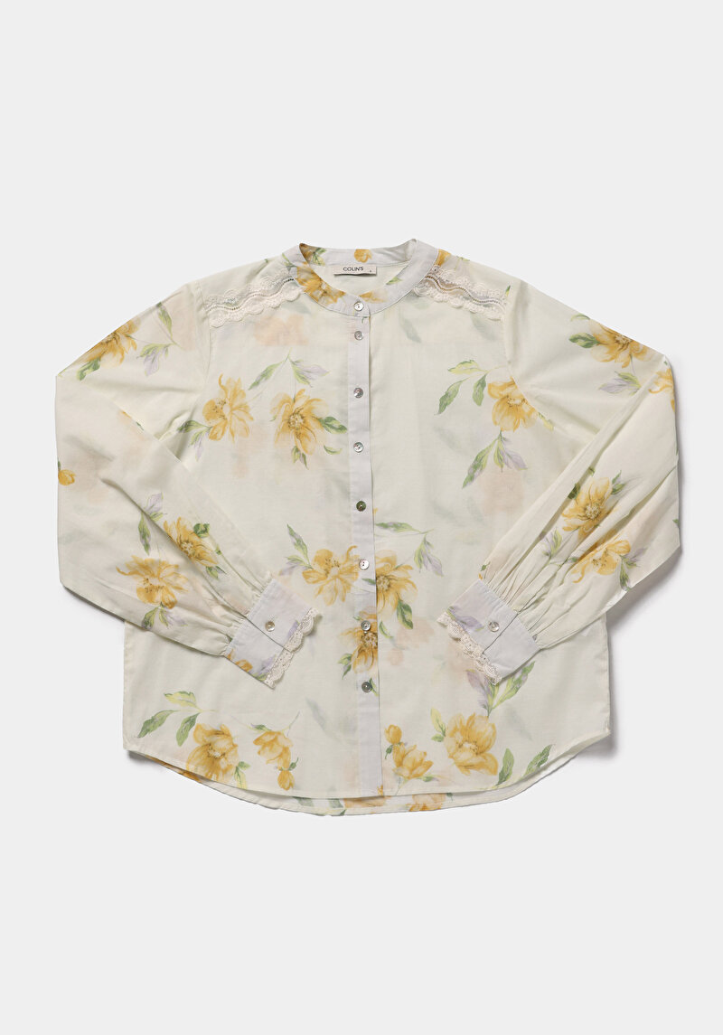 Зображення Сорочка З Довгим Рукавом Жіноча Жовта