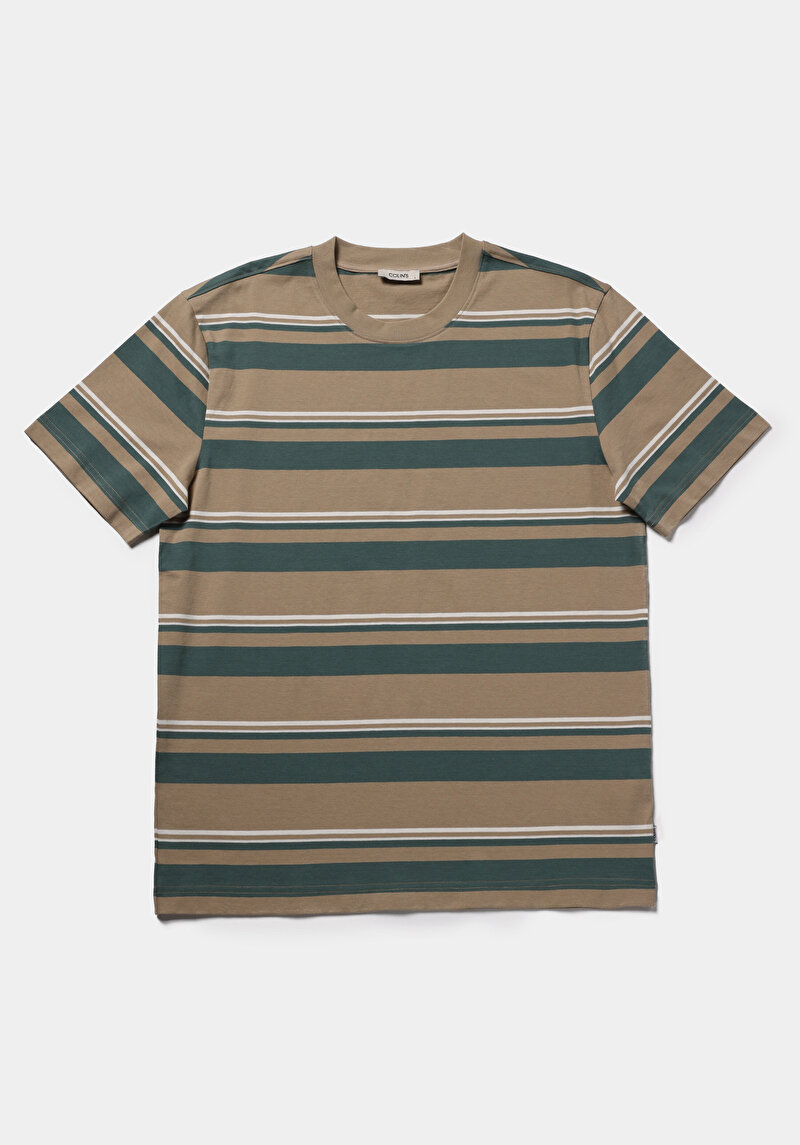 Зображення Футболка З Коротким Рукавом Чоловіча Бежева