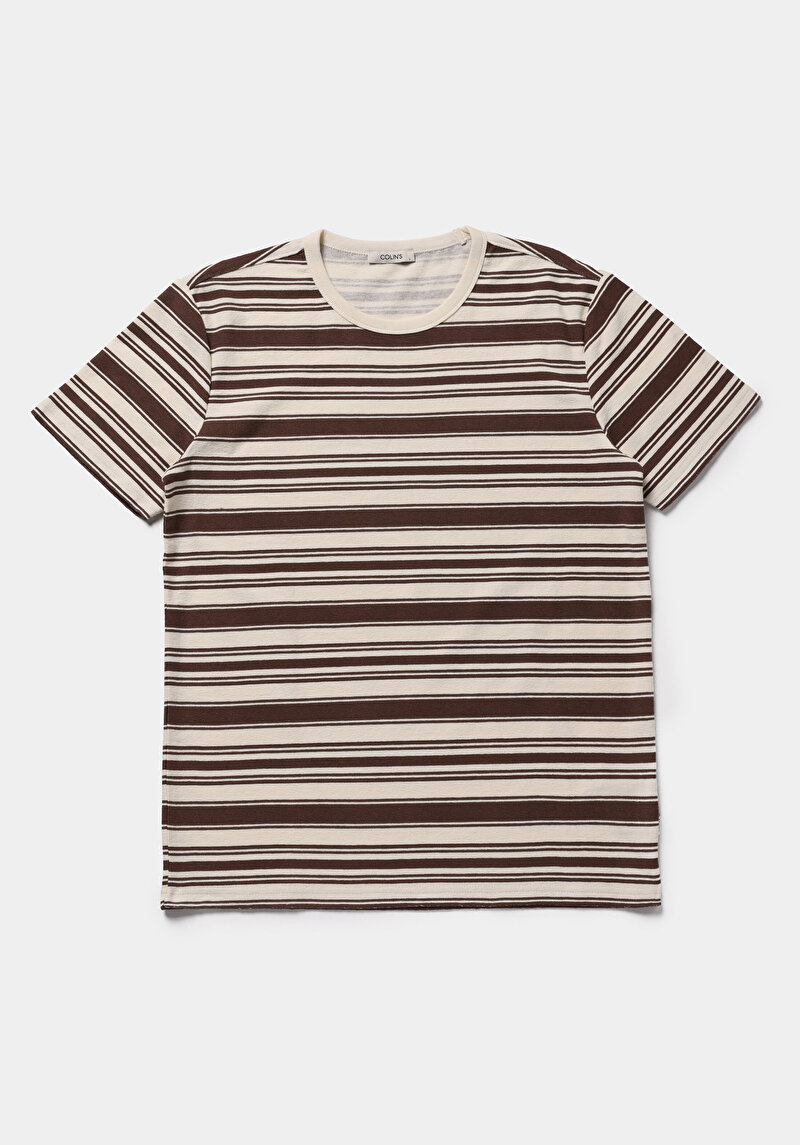 Зображення Футболка З Коротким Рукавом Чоловіча Коричнева