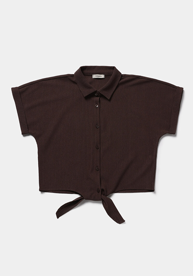 Зображення Теніска Поло З Коротким Рукавом Жіноча Коричнева