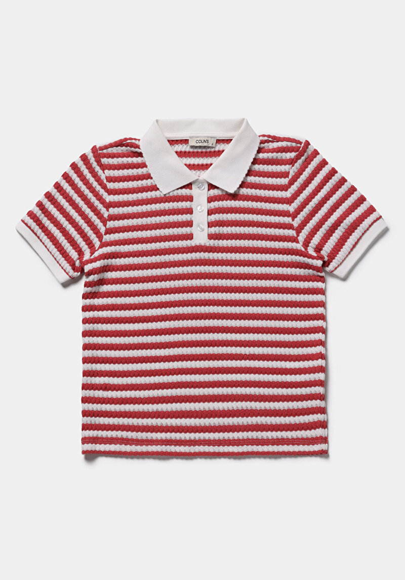 Зображення Теніска Поло З Коротким Рукавом Жіноча Червона