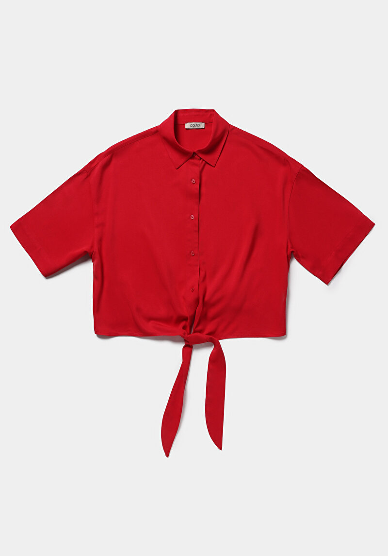 Зображення Сорочка З Коротким Рукавом Жіноча Червона