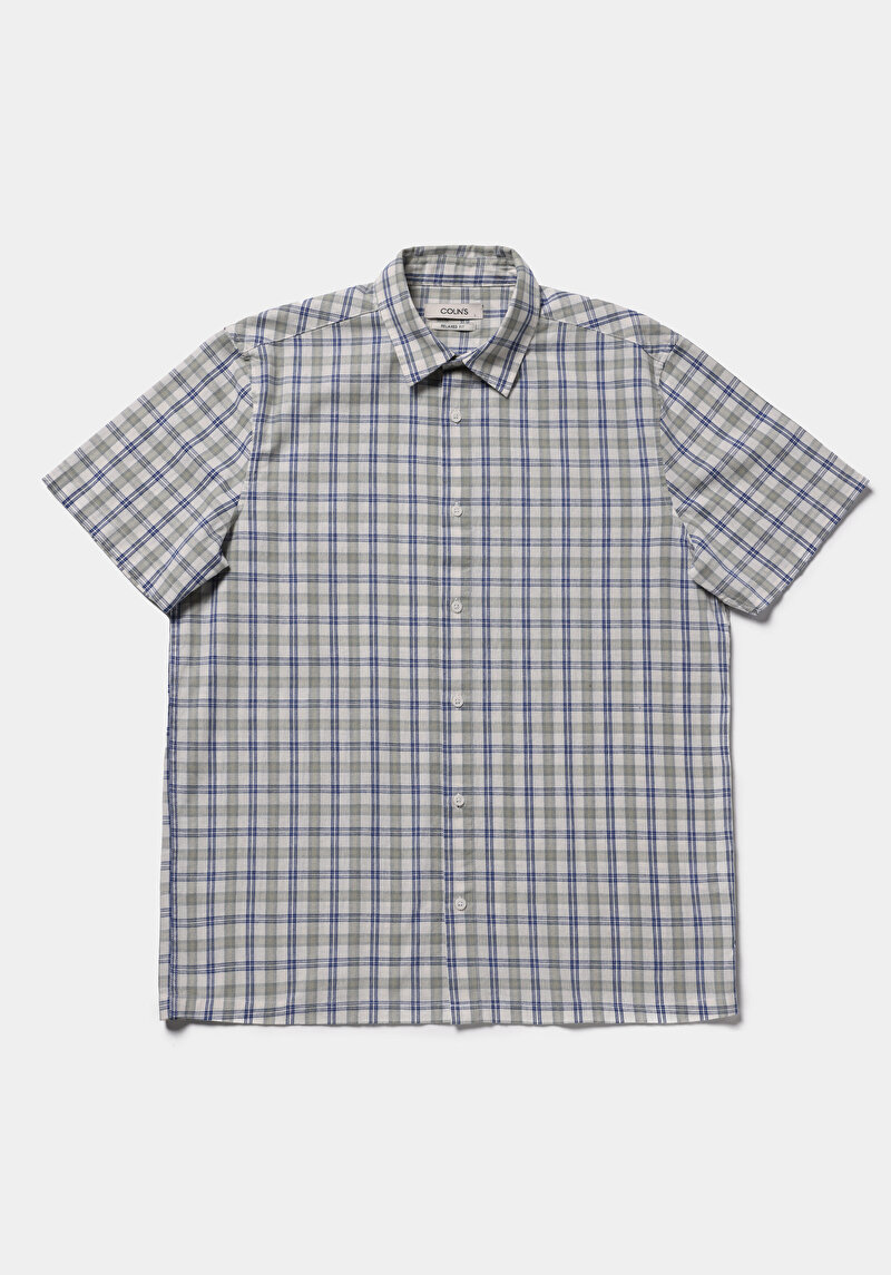 Зображення Сорочка З Коротким Рукавом Чоловіча Бежева