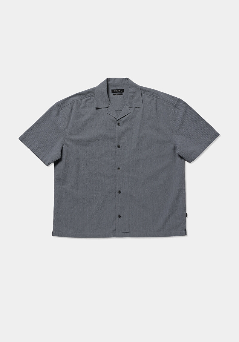 Показати інформацію про Сорочка З Коротким Рукавом Чоловіча Сіра