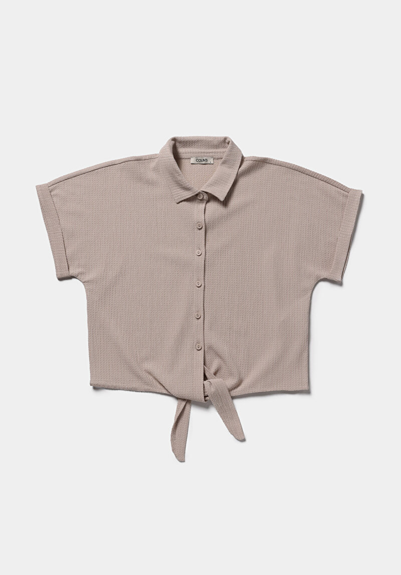 Зображення Теніска Поло З Коротким Рукавом Жіноча Бежева