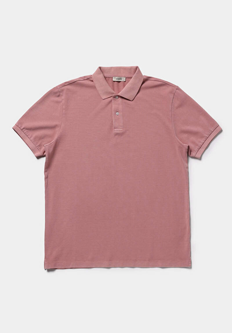 Зображення Поло З Коротким Рукавом Чоловіче Рожеве