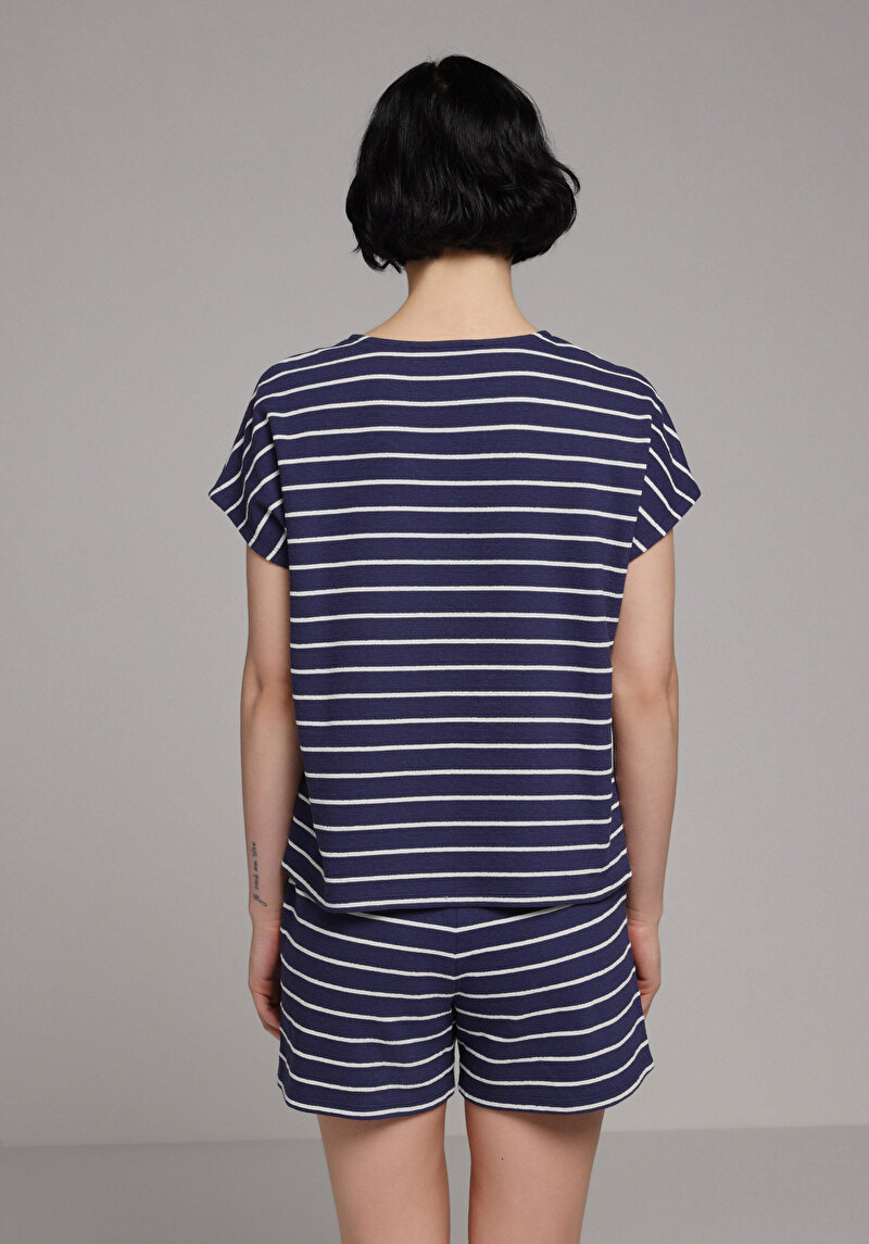 Зображення Футболка З Коротким Рукавом Жіноча Синя