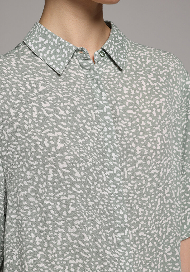 Зображення Сорочка З Коротким Рукавом Жіноча Зелена