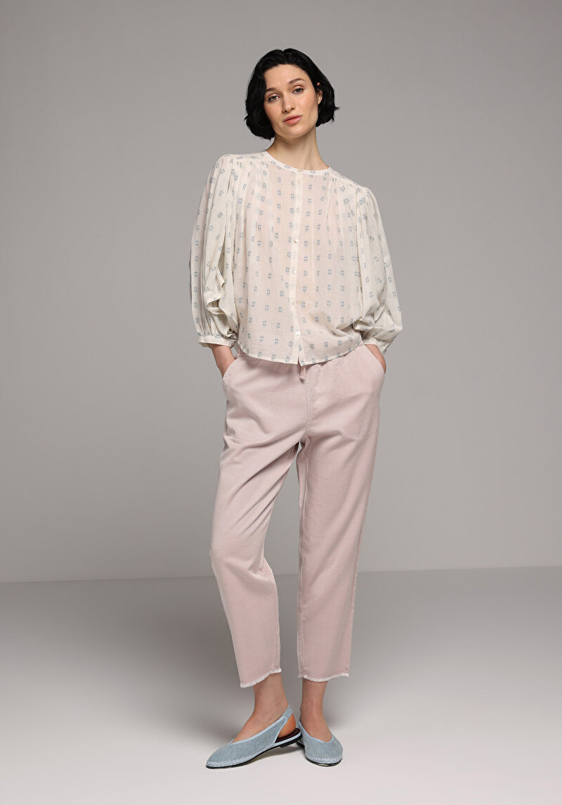 Зображення Сорочка З Довгим Рукавом Жіноча Бежева