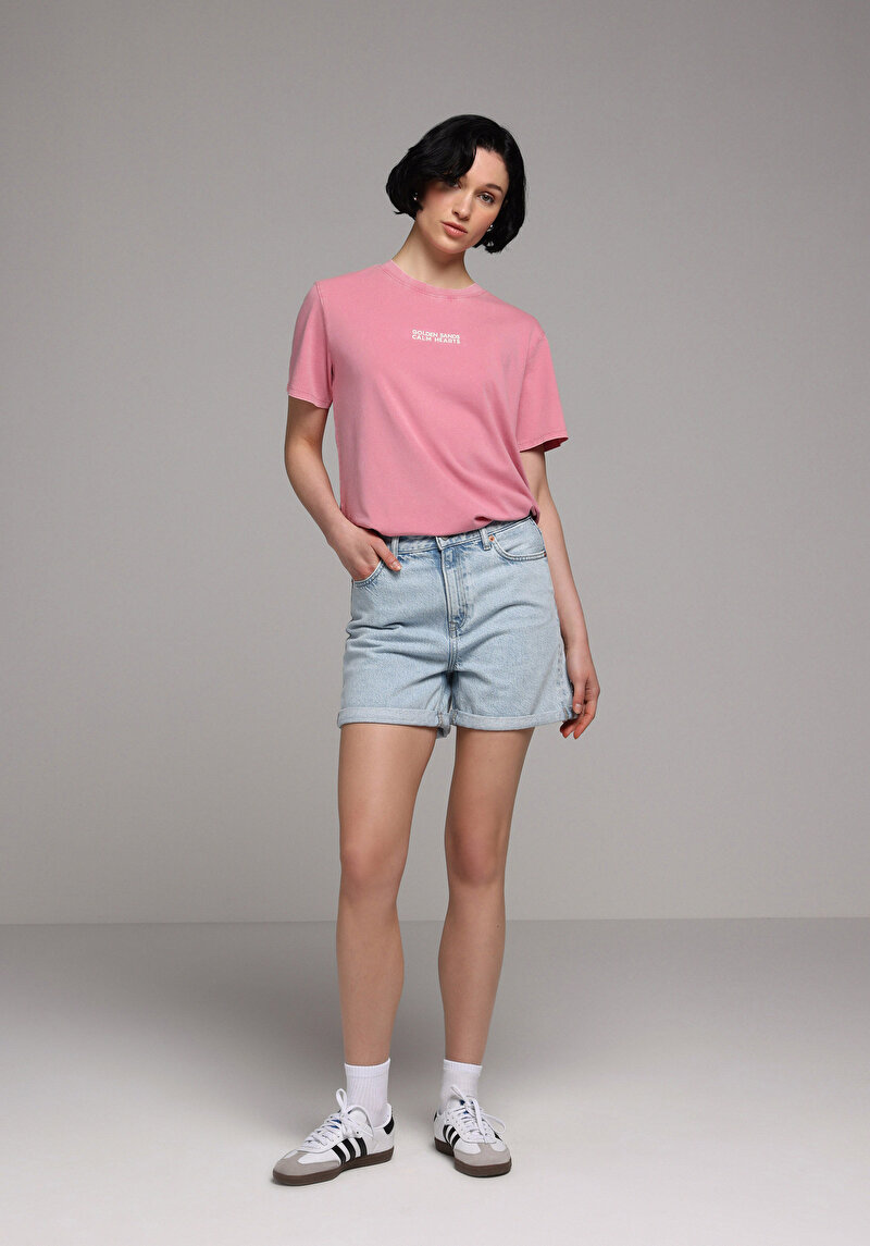Зображення Футболка З Коротким Рукавом Жіноча Рожева