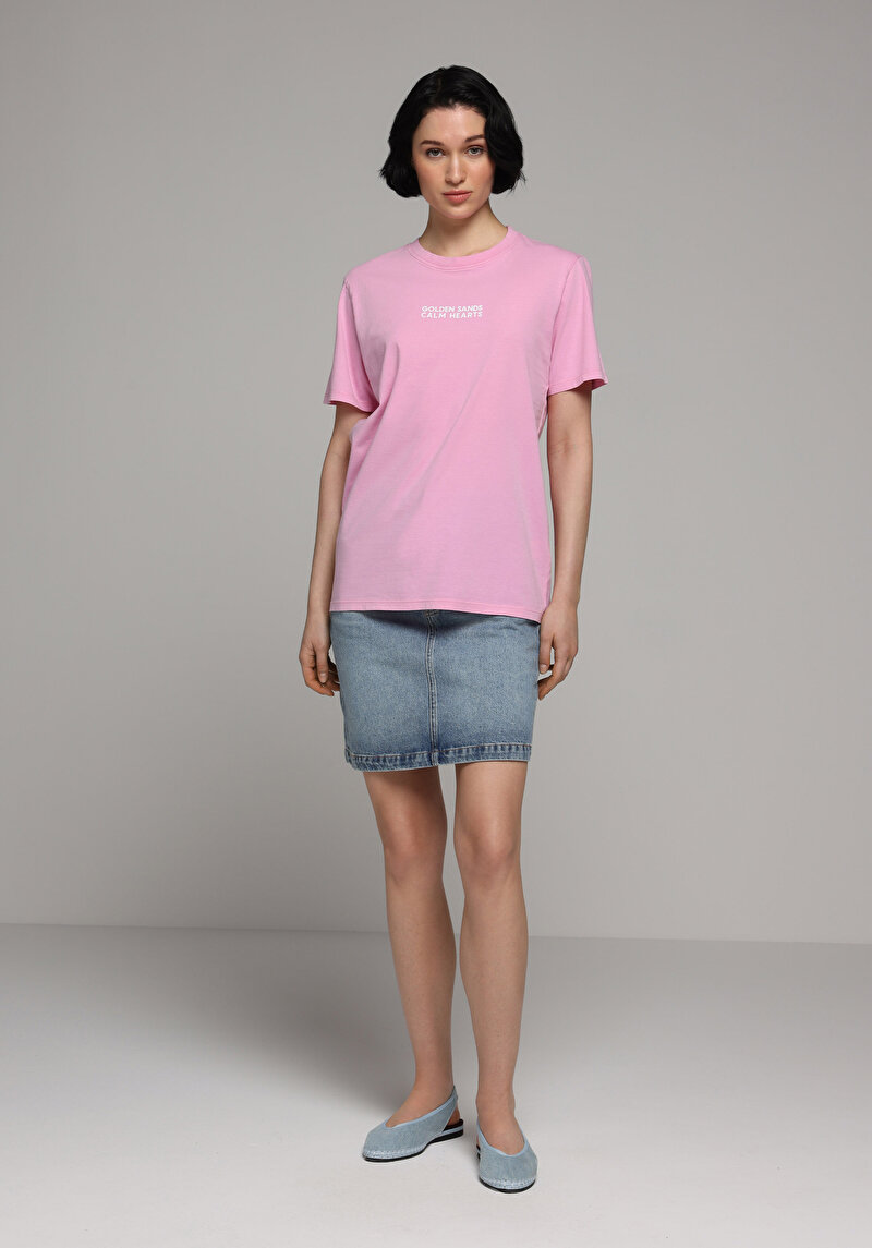 Зображення Футболка З Коротким Рукавом Жіноча Рожева