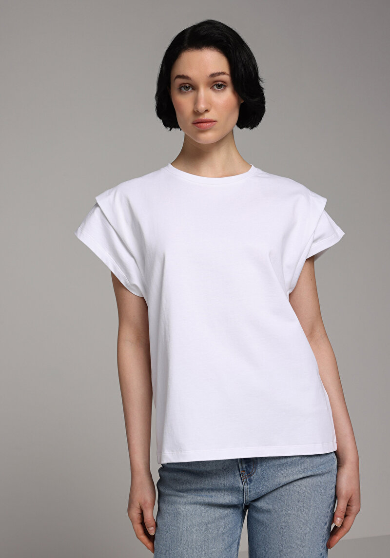 Зображення Футболка З Коротким Рукавом Жіноча Біла
