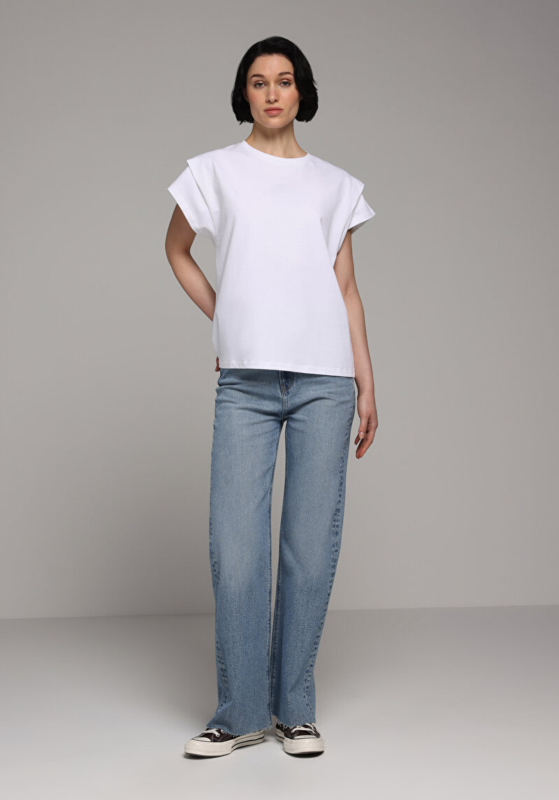 Зображення Футболка З Коротким Рукавом Жіноча Біла