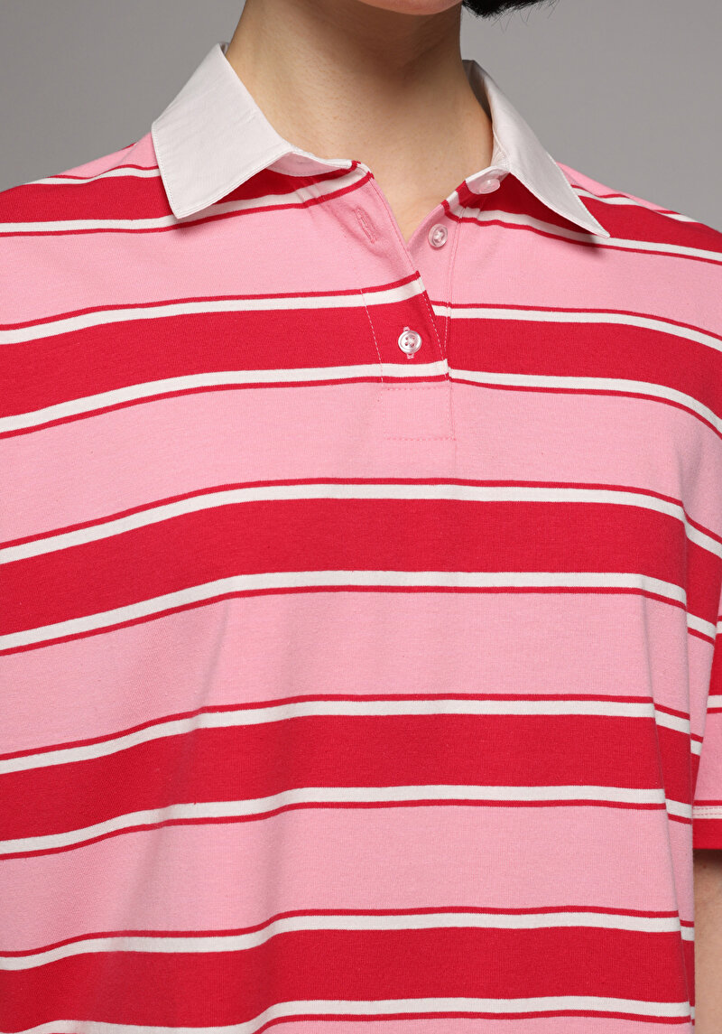 Зображення Теніска Поло З Коротким Рукавом Жіноча Червона