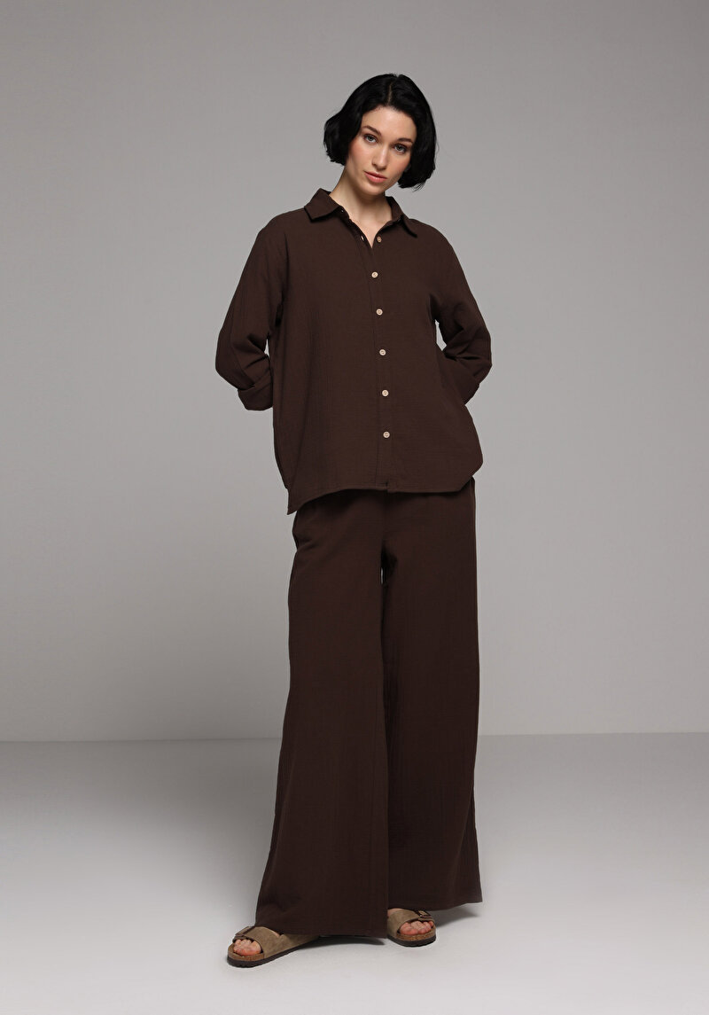 Зображення Брюки Жіночі Коричневі