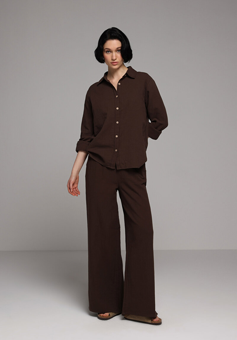 Зображення Брюки Жіночі Коричневі