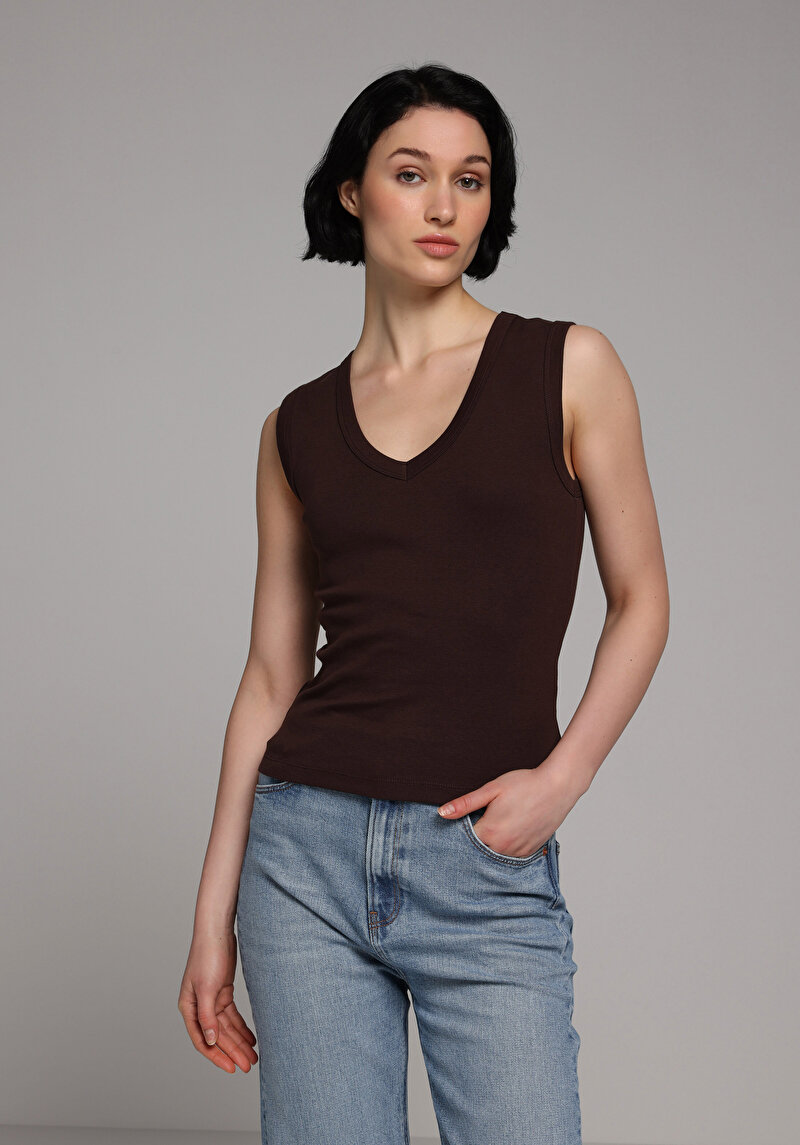 Зображення Майка Жіноча Коричнева