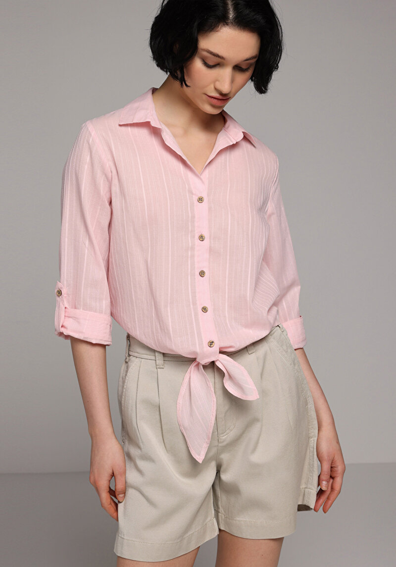 Зображення Сорочка З Довгим Рукавом Жіноча Помаранчева