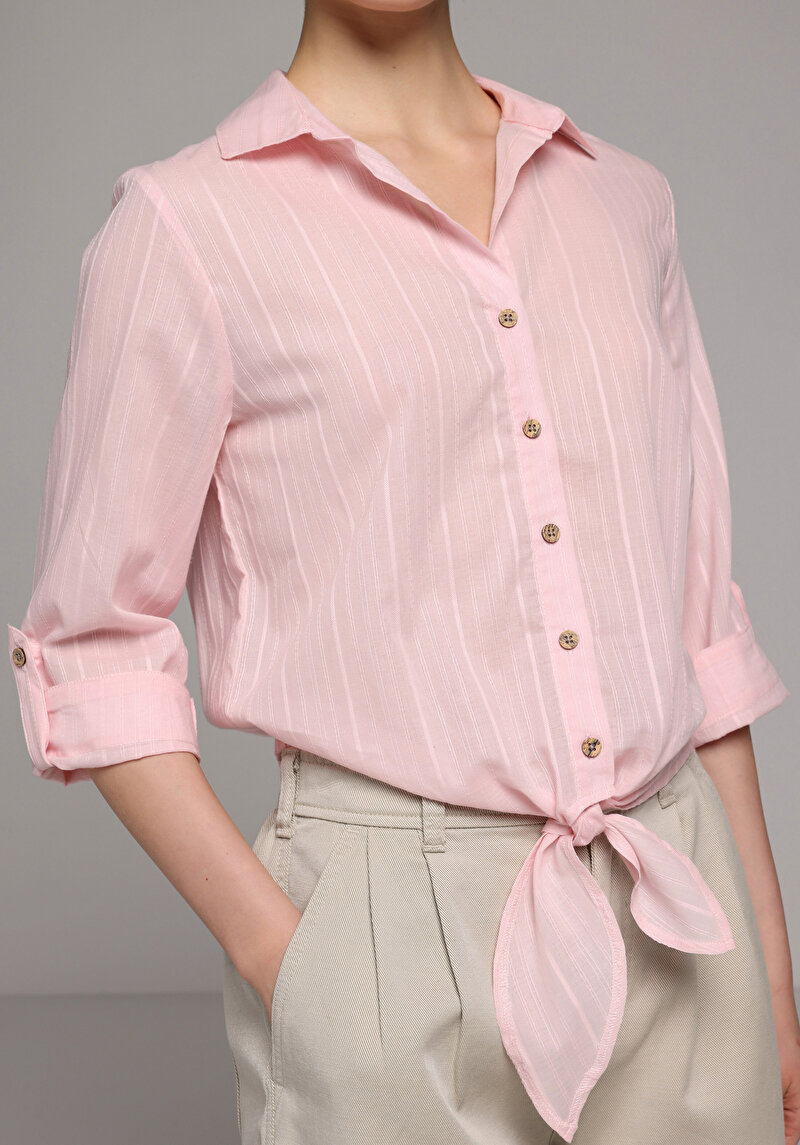 Зображення Сорочка З Довгим Рукавом Жіноча Помаранчева