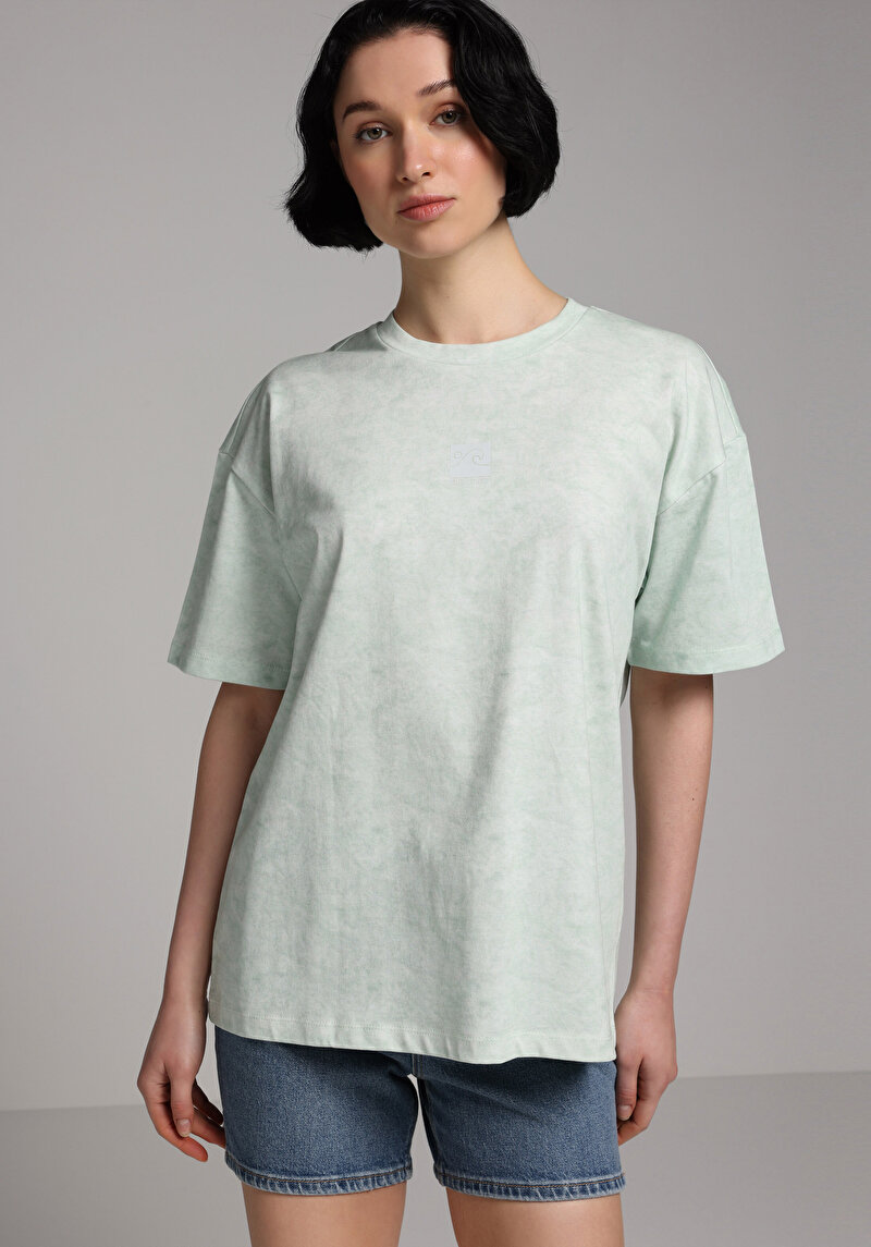 Зображення Футболка З Коротким Рукавом Жіноча Зелена