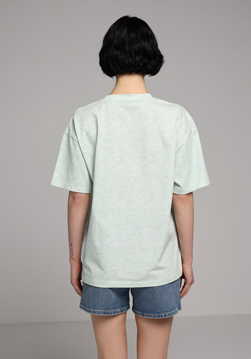 Зображення Футболка З Коротким Рукавом Жіноча Зелена