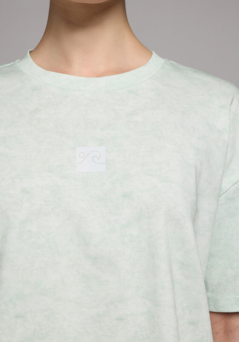 Зображення Футболка З Коротким Рукавом Жіноча Зелена