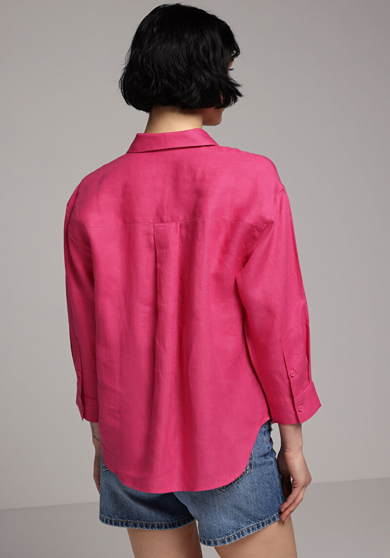 Зображення Сорочка З Довгим Рукавом Жіноча Рожева