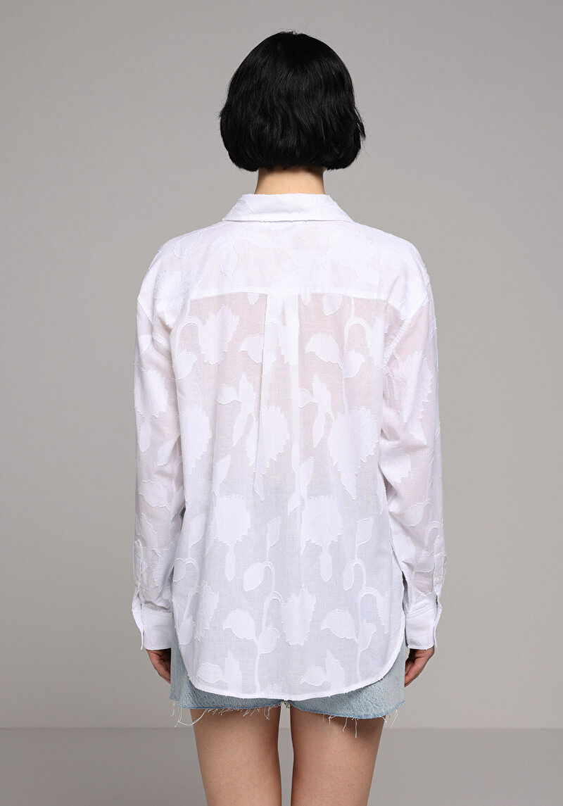 Зображення Сорочка З Довгим Рукавом Жіноча Біла