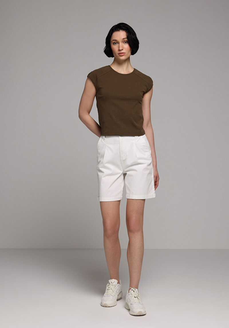 Зображення Блуза З Коротким Рукавом Жіночий Коричнева