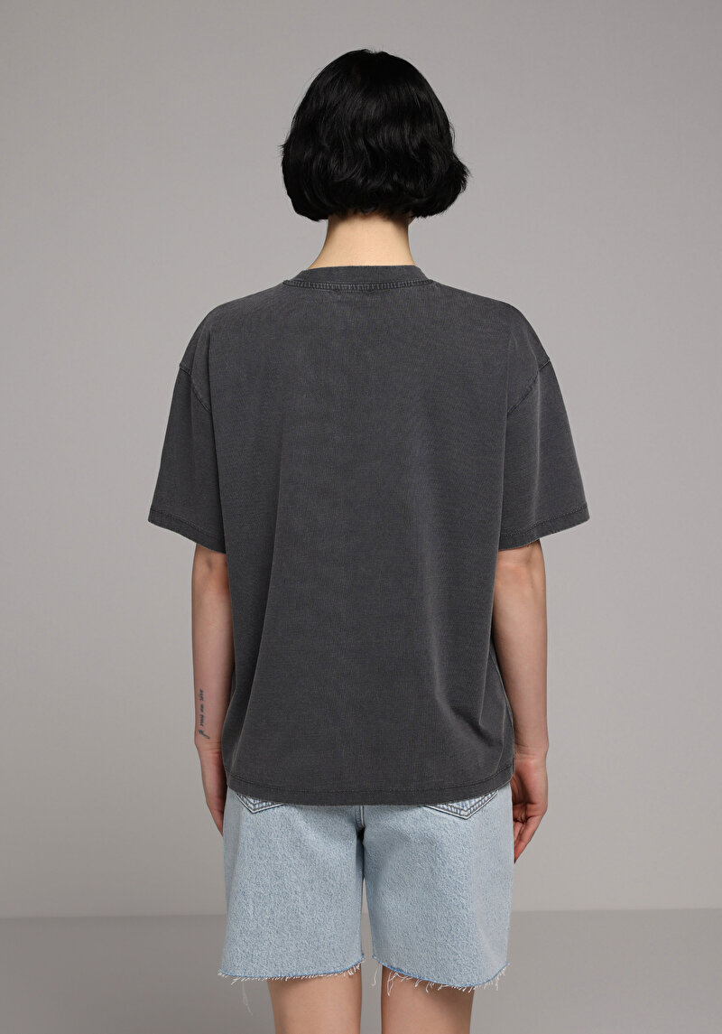 Зображення Футболка З Коротким Рукавом Жіноча Сіра