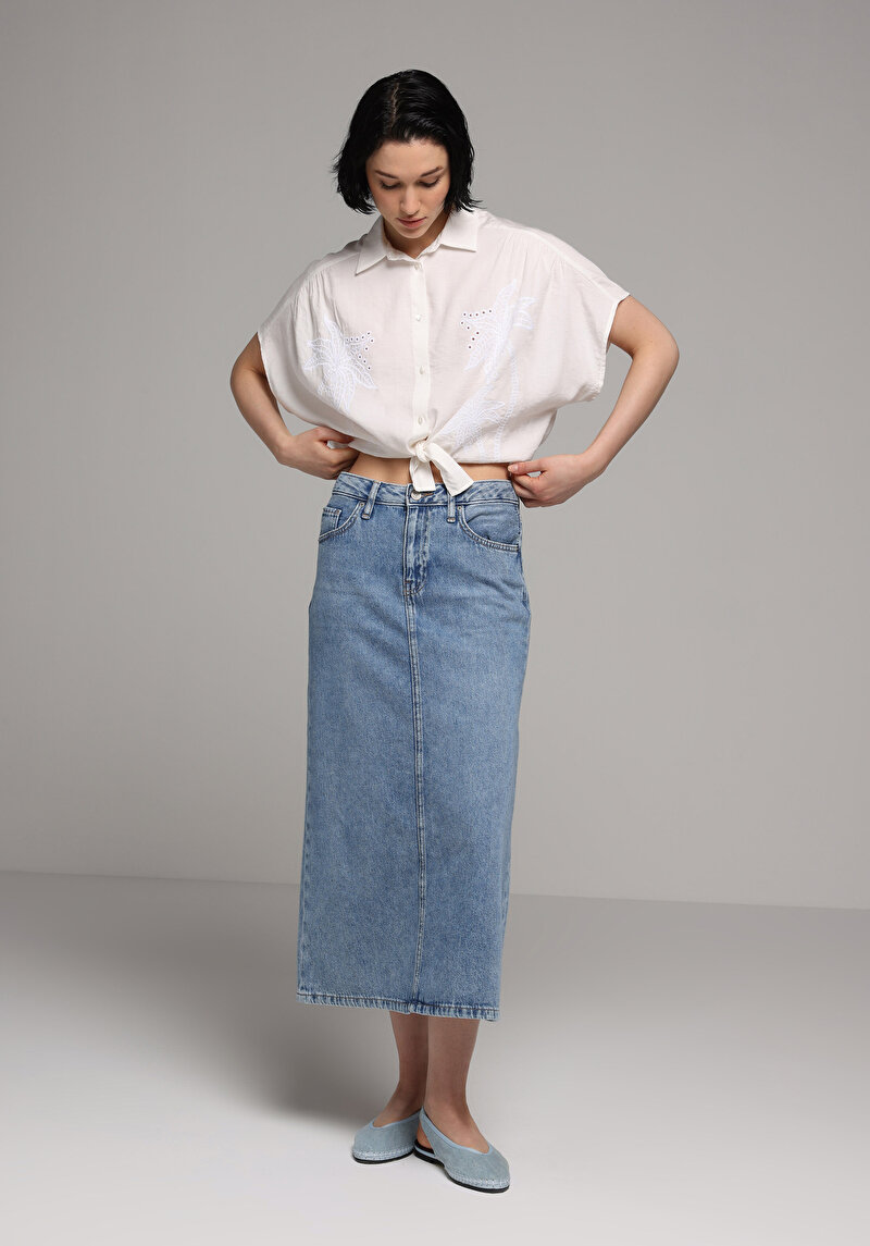 Зображення Сорочка З Коротким Рукавом Жіноча Біла