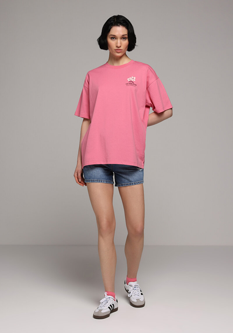 Зображення Футболка З Коротким Рукавом Жіноча Рожева