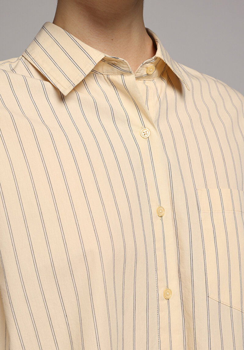 Зображення Сорочка З Довгим Рукавом Жіноча Жовта