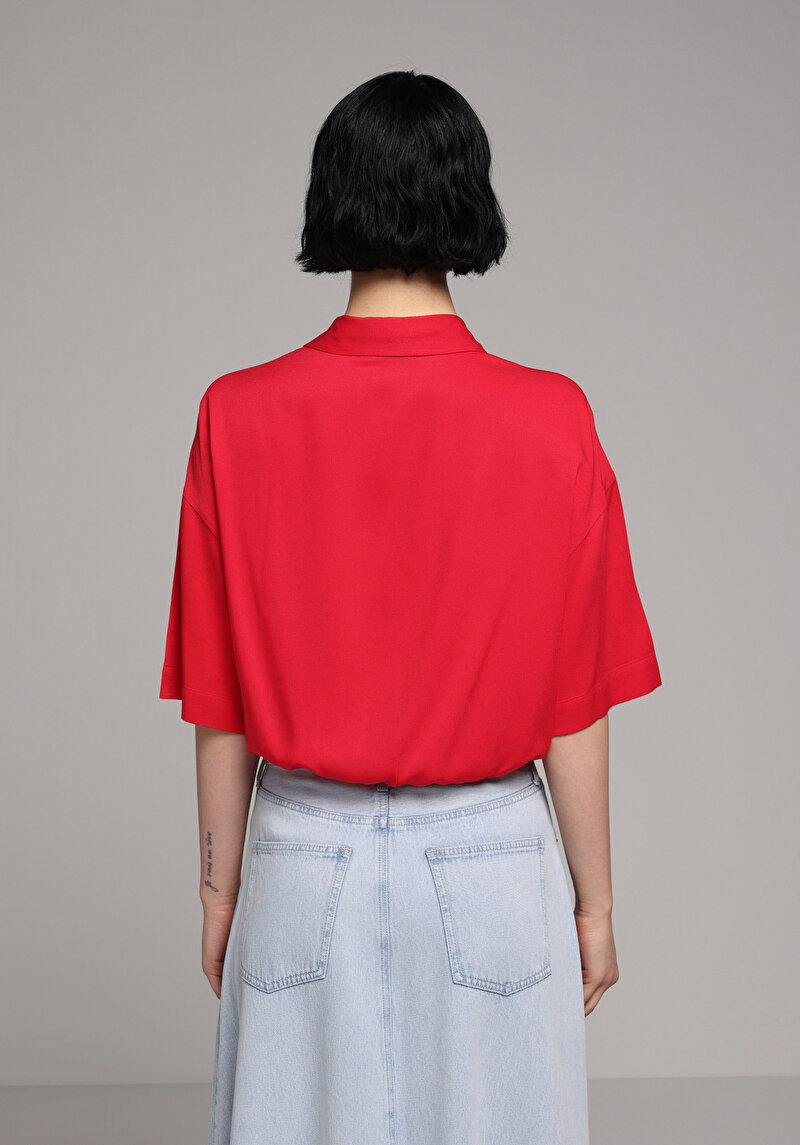 Зображення Сорочка З Коротким Рукавом Жіноча Червона