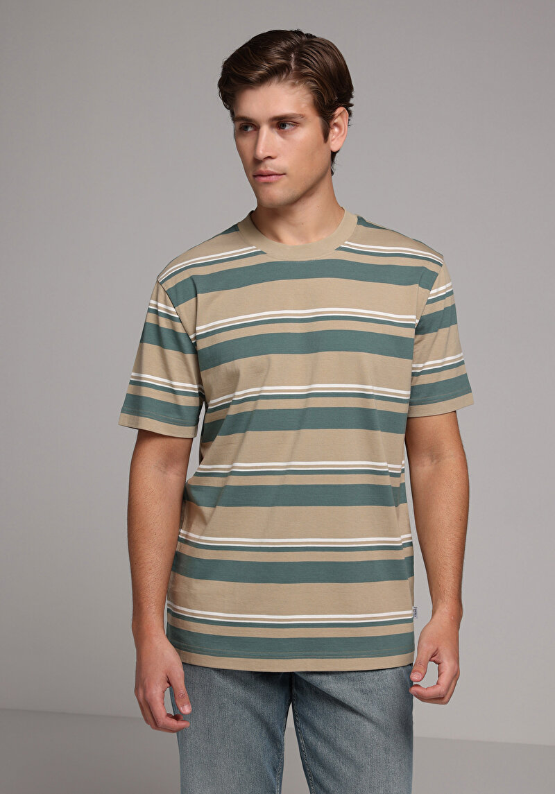 Зображення Футболка З Коротким Рукавом Чоловіча Бежева