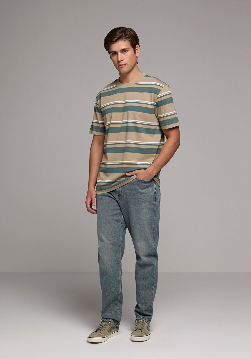 Зображення Футболка З Коротким Рукавом Чоловіча Бежева