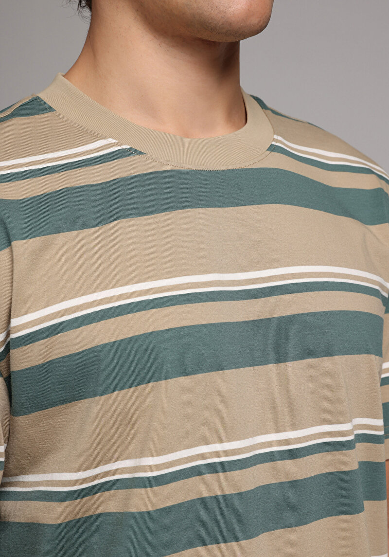 Зображення Футболка З Коротким Рукавом Чоловіча Бежева