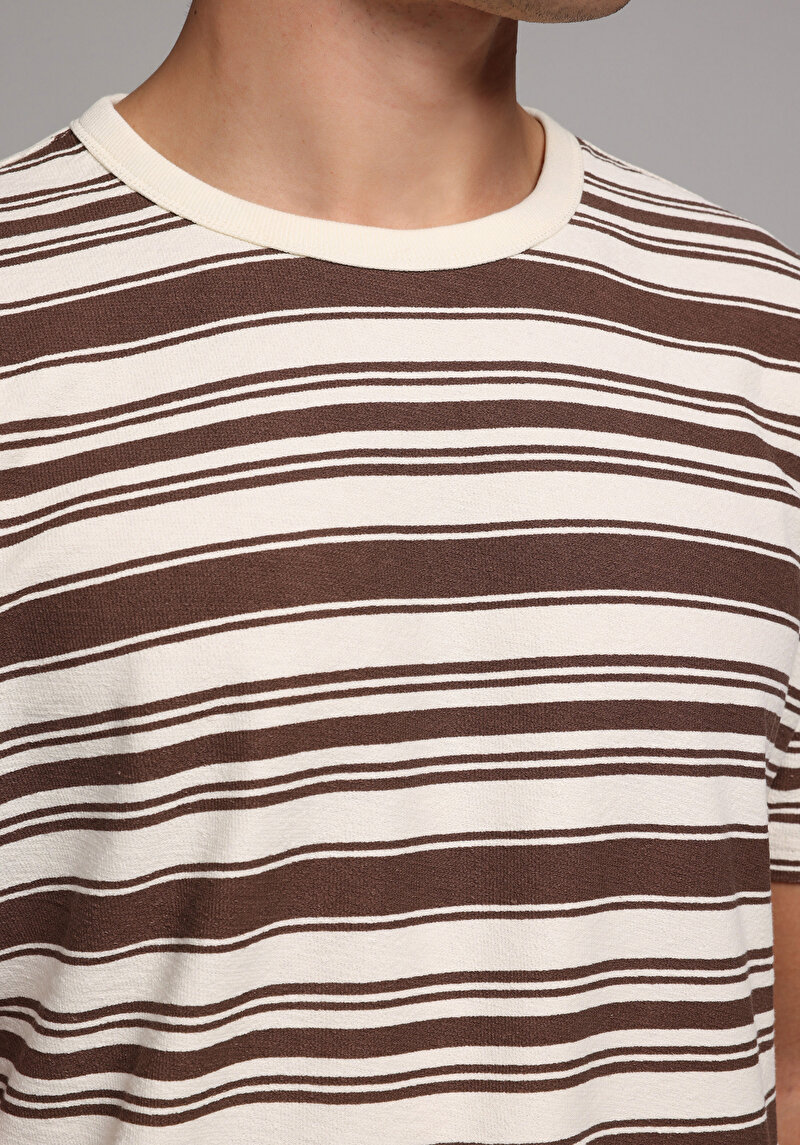 Зображення Футболка З Коротким Рукавом Чоловіча Коричнева