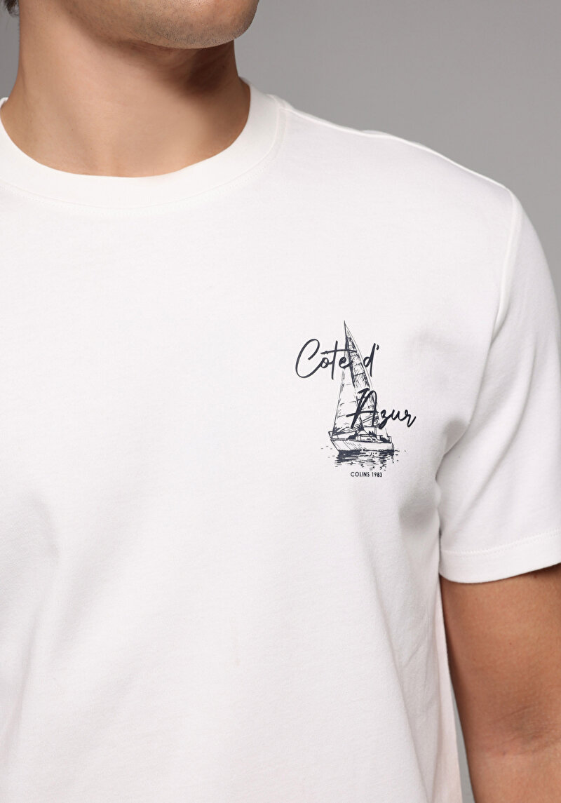 Зображення Футболка З Коротким Рукавом Чоловіча Біла