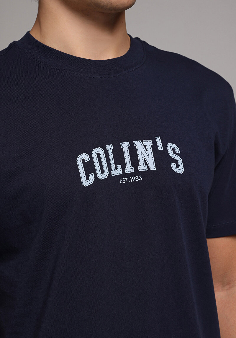 Зображення Футболка З Коротким Рукавом Чоловіча Синя