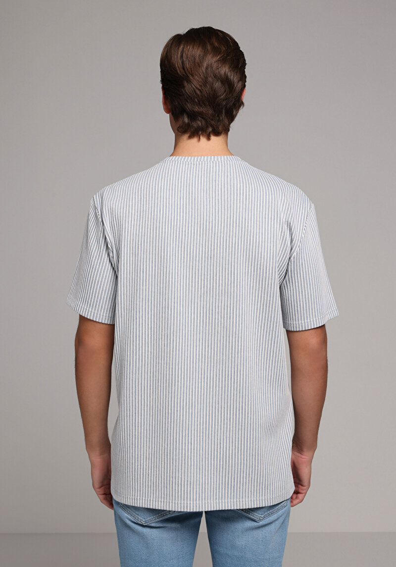 Зображення Футболка З Коротким Рукавом Чоловіча Блакитна