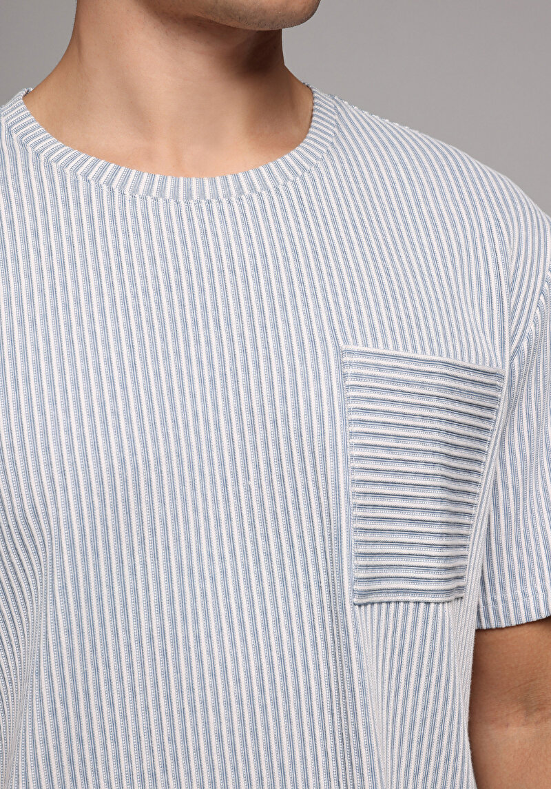 Зображення Футболка З Коротким Рукавом Чоловіча Блакитна