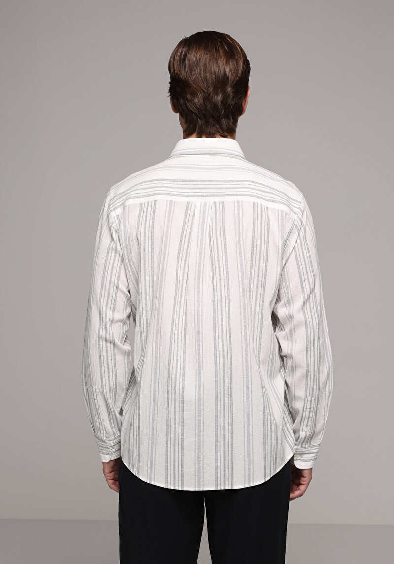 Зображення Сорочка З Довгим Рукавом Чоловіча Сіра