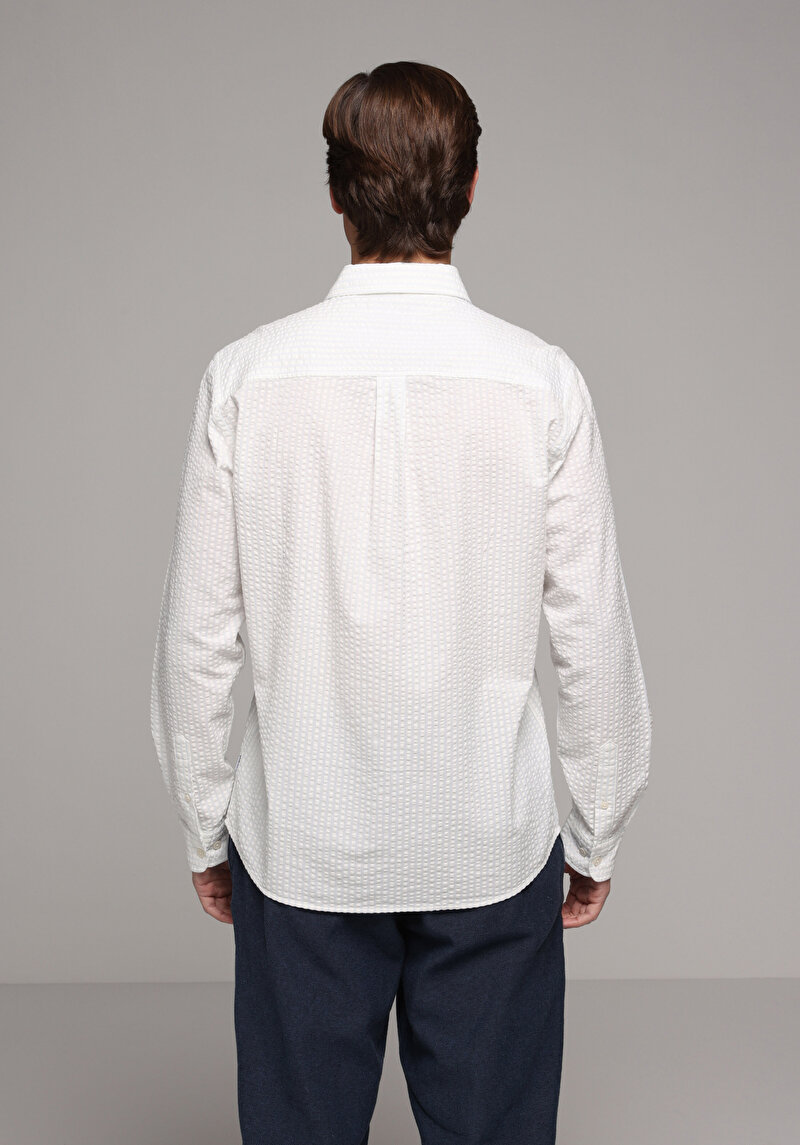 Зображення Сорочка З Довгим Рукавом Чоловіча Біла